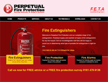 Tablet Screenshot of perpetualfireprotection.co.uk